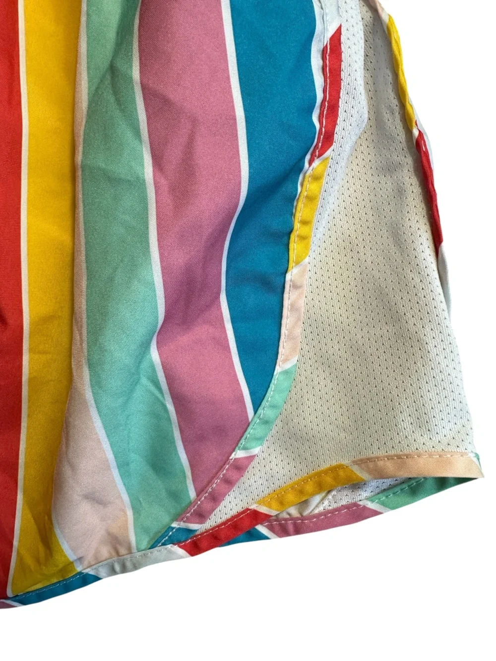 Nike Big Kids Striped Running Shorts - DD2408 Multicolor XL